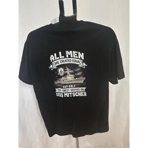 USS Mitscher T-Shirt Men's size L